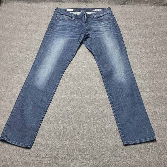 Gap 1969 Jeans Womens 12 Reg Always Skinny Crystal Wash Street Wear Denim Pants - Picture 1 of 11